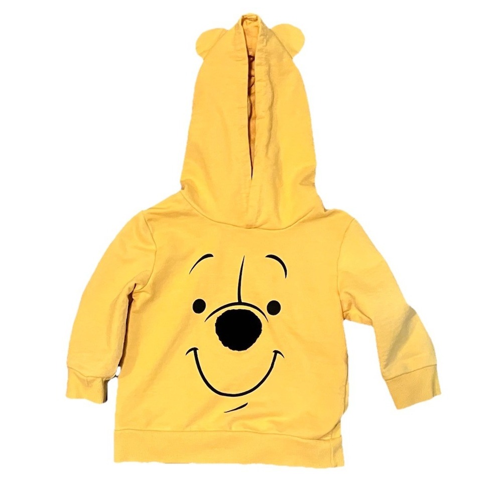 Disney Winnie The Pooh Hoodie Ears Yellow 18m 3D Nose